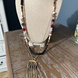 Stella & Dot Gold and Multicolor Beaded Necklace
